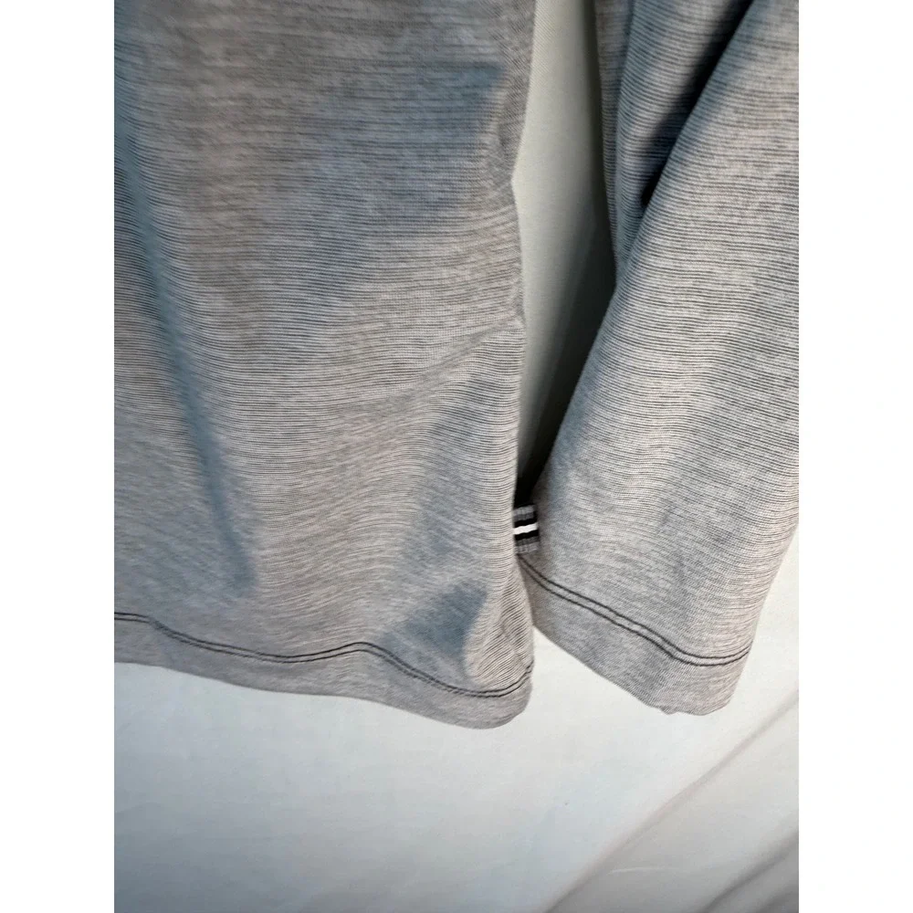 Tommy Bahama IslandZone Mens Small Gray Quarter Zip Pullover Citadel Mascot Top